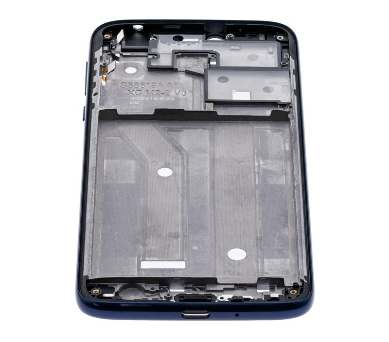 Carcasa media con marco de pantalla para Motorola Moto G7 Power (XT1955 / 2019) (Version US) (Azul Marino) (Set de 2 Piezas)