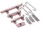 Botones duros (Encendido / Volumen / Switch) para iPhone 15 / 15 Plus (Rosa)