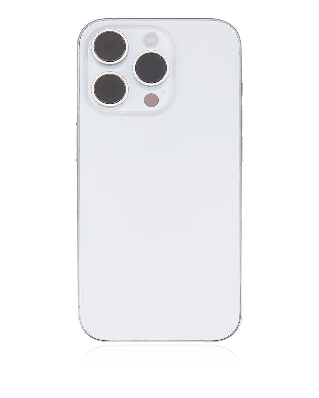 Tapa trasera para iPhone 14 Pro con componentes pequenos preinstalados (Version EE.UU.) (Original Usado: Grado A) (Plata)
