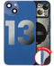Tapa trasera con componentes pequenos pre-instalados para iPhone 13 (Version US) (Original Usado: Grado B) (Azul)
