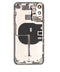 Tapa trasera para iPhone 11 Pro Max con componentes pequeños pre-instalados (Usada, Original, Grado B) (Plata)
