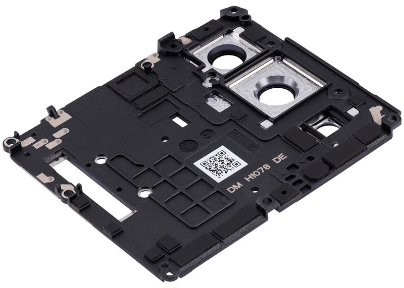 Cubierta de antena con lente de camara trasera para Motorola Moto Edge X30 5G / Edge Plus / Edge 30 Pro (Negro)