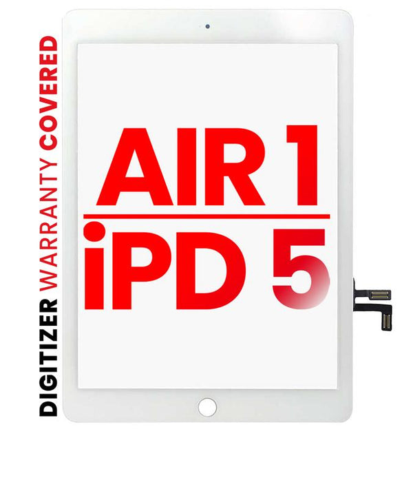 Digitalizador para iPad Air 1 / iPad 5 (2017) sin boton de inicio (Blanco)