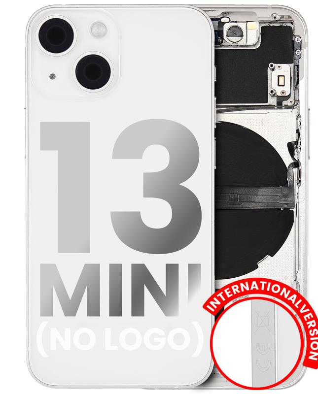 Tapa trasera para iPhone 13 Mini con componentes pequeños pre-instalados (Sin logo) (Versión internacional) (Starlight)