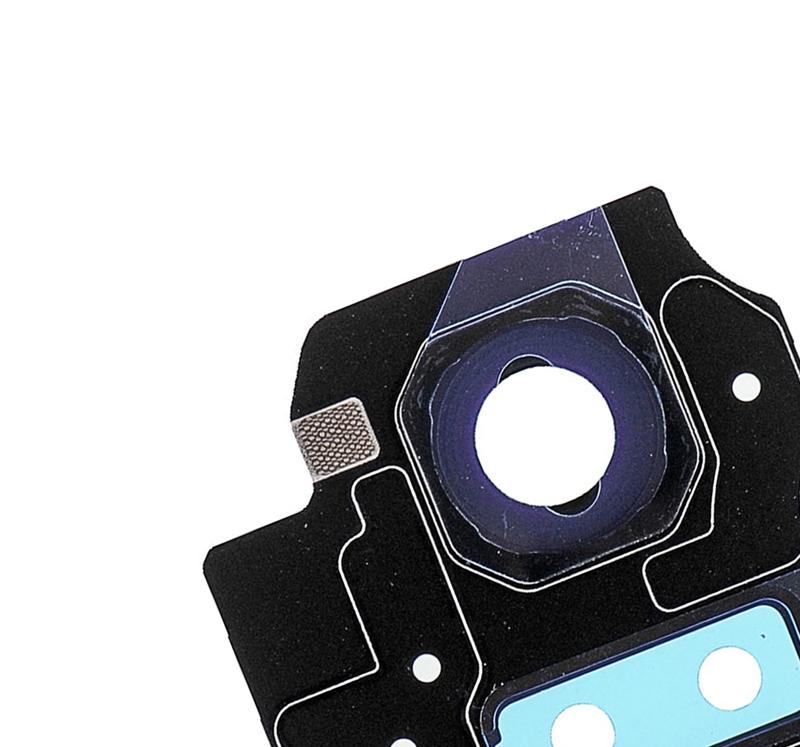 Lente de camara trasera con aro para Samsung Galaxy S8 Plus (Negro)