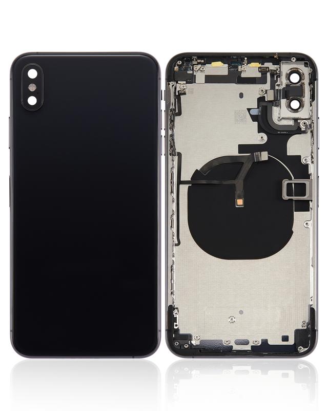 Tapa trasera para iPhone XS Max con componentes pequenos preinstalados (Gris Espacial)