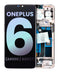Pantalla OLED para OnePlus 6 con marco (Blanco Seda)