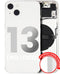 Tapa trasera para iPhone 13 con componentes pequenos pre-instalados (Version internacional) (Starlight)
