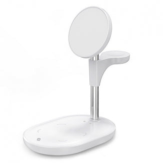 Stand Magsafe con Carga Inalambrica para iPhone y Apple Watch -TEKYA 3 EN 1 MAGSTAND