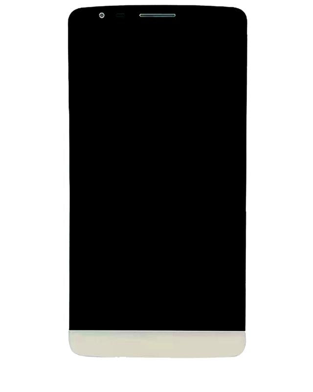 Pantalla LCD con marco para LG G3 (Reacondicionado) (Dorado)