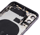 Tapa trasera para iPhone 11 con componentes pequenos pre-instalados (Negro)