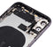 Tapa trasera para iPhone 11 con componentes pequenos pre-instalados (Negro)