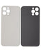 Tapa trasera para iPhone 12 Pro con adhesivo 3M y orificio grande para camara (Plata)