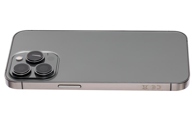 Tapa trasera para iPhone 13 Pro con componentes pequeños pre-instalados (Sin logo) (Versión internacional) (Grafito)