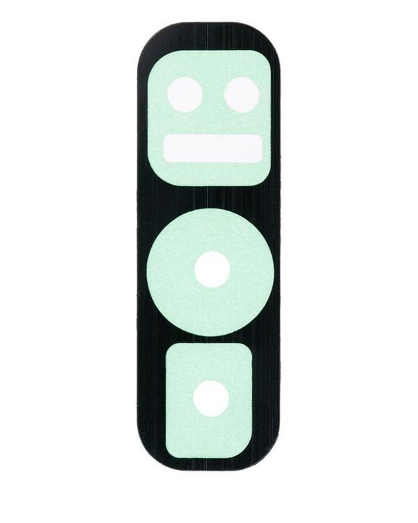 Lente de camara trasera (solo vidrio) con adhesivo para Samsung Galaxy S10E (Prism Black) (Paquete de 10)