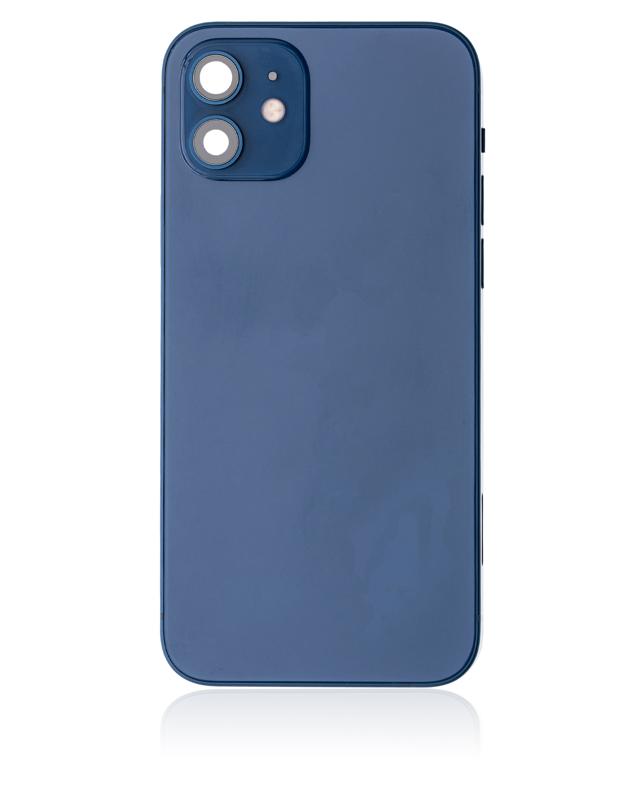 Tapa trasera para iPhone 12 con componentes pequenos pre-instalados (Version internacional) (Usada, original, Grado C) (Azul)