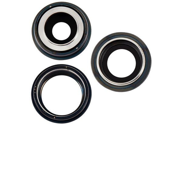 Lente de Camara Trasera con Soporte y Bisel para iPhone 15 Pro (Juego de 3 Piezas) (Premium) (Negro Titanio)
