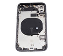Tapa trasera para iPhone 11 con componentes pequenos pre-instalados (Negro)