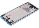 Pantalla OLED con marco para Samsung A72 (A725 / 2021) (6.36") (Azul)