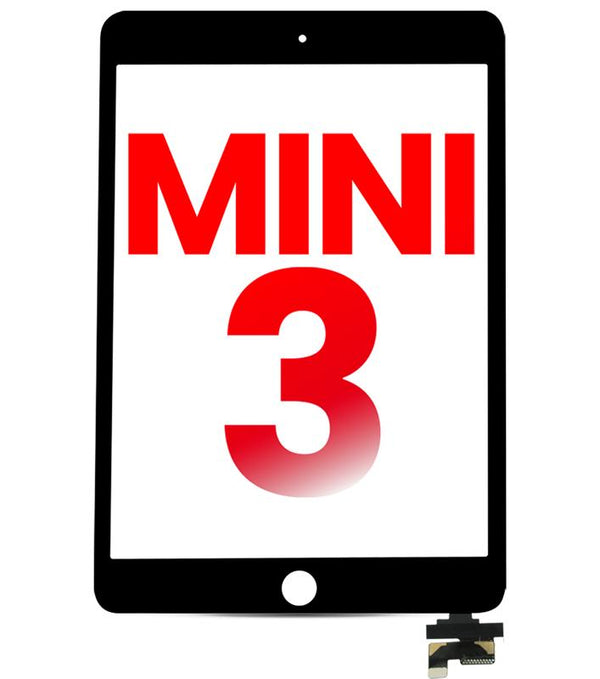 Digitalizador con chip IC para iPad Mini 3 (Sin boton de inicio) Negro