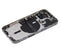 Tapa trasera con componentes para iPhone 13 Pro (Version US) (Sin logo) (Grafito)
