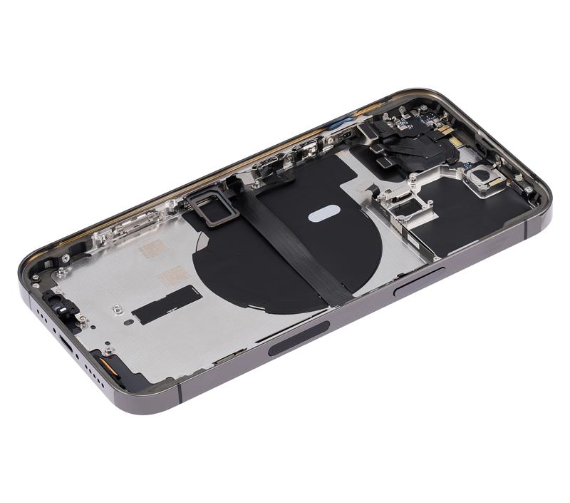 Tapa trasera con componentes para iPhone 13 Pro (Version US) (Sin logo) (Grafito)