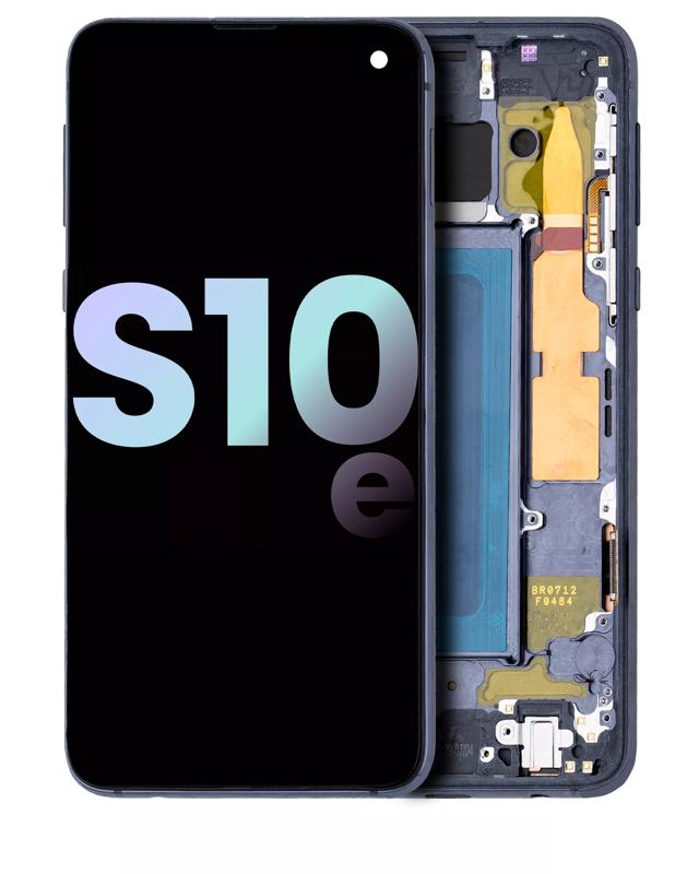 Pantalla OLED para Samsung Galaxy S10E con marco (original) (Negro Prisma)