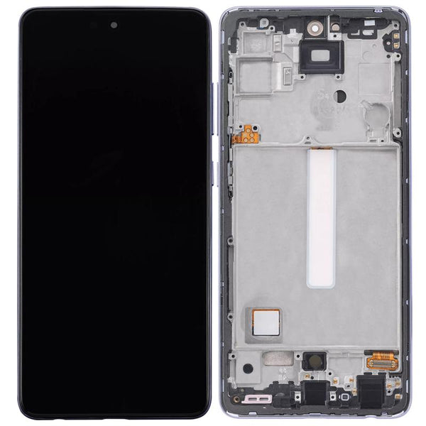 Pantalla OLED con marco para Samsung Galaxy A52 4G (A525 / 2021) / A52 5G (A526 / 2021) / A52S 5G (A528 / 2021) (6.46") (Morado Fantastico)