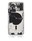 Tapa trasera para iPhone 12 Pro con componentes pequenos pre-instalados (Version internacional) (Plata)