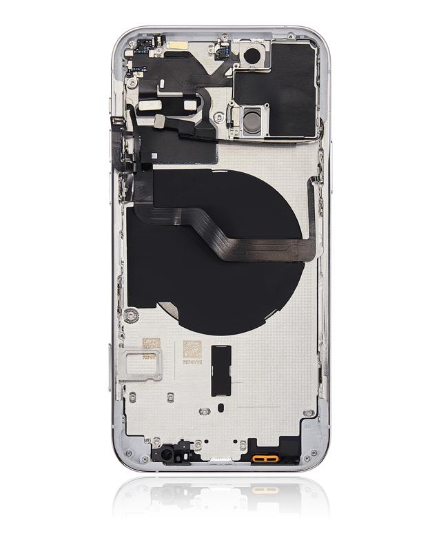 Tapa trasera para iPhone 12 Pro con componentes pequenos pre-instalados (Version internacional) (Plata)