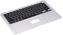 Carcasa superior con teclado para MacBook Air 13" Retina (A2337 / Finales de 2020) (Original usado: Grado A) (Teclado en inglés) (Plata)