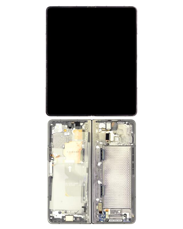 Pantalla OLED interna con marco para Samsung Galaxy Z Fold 4 5G (Usada original Grado B/C) (Beige)