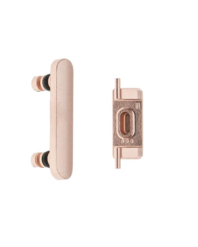 Botones duros (Encendido / Volumen / Cambio) para iPhone 7 Plus (Oro rosa)