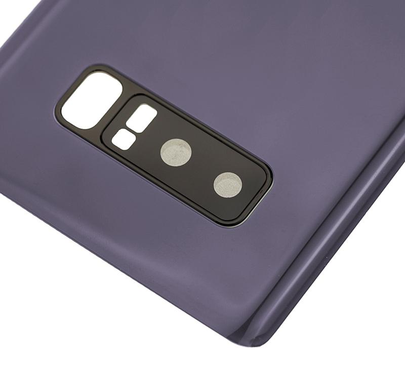 Tapa trasera con lente de camara para Samsung Galaxy Note 8 (Original) (Gris Orquidea)