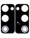 Lente de camara trasera (solo vidrio) con adhesivo para Samsung Galaxy S20 FE 4G / 5G (Negro) (Paquete de 10)