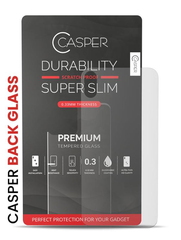 Tapa trasera de cristal templado Casper para iPhone XS Max (Mate)