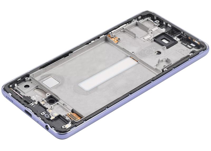 Pantalla OLED con marco para Samsung Galaxy A52 4G (A525 / 2021) / A52 5G (A526 / 2021) / A52S 5G (A528 / 2021) (6.46") (Morado Fantastico)