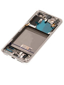 Pantalla OLED con marco para Samsung Galaxy S21 5G (Usada original grado B/C) (Blanco Fantasma)