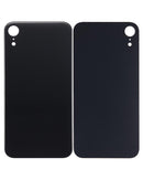 Tapa trasera para iPhone XR con adhesivo 3M (Agujero grande para camara) (Negro)