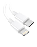 Cable USB-C a Lightning para iPhone / iPad (Original) 3 pies (Paquete de 10)