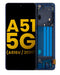 Pantalla OLED con marco para Samsung Galaxy A51 5G UW (A516V / 2020) Azul Prism Bricks