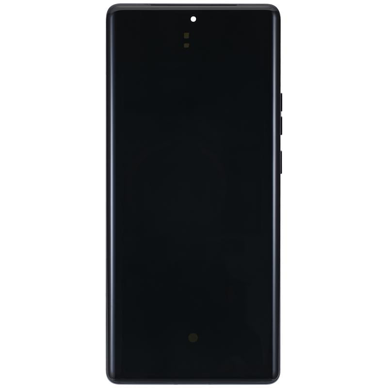 Pantalla OLED con marco para Motorola Edge X40 5G / Edge Plus / Edge 40 Pro (Negro Interstellar)