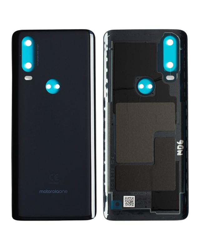 Tapa trasera original para Motorola One Action (Denim Blue)