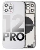Tapa trasera con componentes pequenos para iPhone 12 Pro (Version internacional) (Plata)