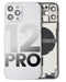 Tapa trasera con componentes pequenos para iPhone 12 Pro (Version internacional) (Plata)