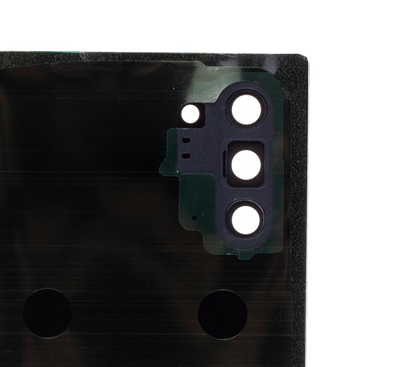 Tapa trasera con lente de camara para Samsung Galaxy Note 10 (original) (Negro Aura)