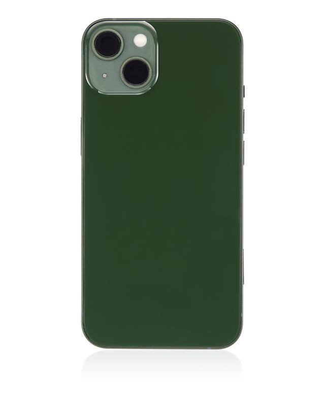 Tapa trasera para iPhone 13 con componentes pequenos pre-instalados (Verde)