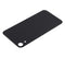 Tapa trasera para iPhone XR con adhesivo 3M (Agujero grande para camara) (Negro)