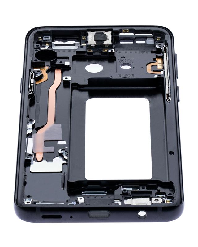 Carcasa media con componentes pequeños para Samsung Galaxy S9 (Marco negro medianoche)