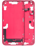 Carcasa intermedia con boton de encendido y volumen para iPhone 14 Plus (Usada Original Grado B) (Version EE.UU.) (Rojo)